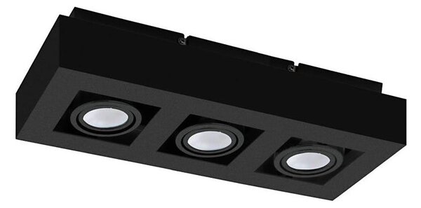 Eglo 31064 - LED bodové svietidlo MENDOZA 3xLED/4,7W/230V 3000K čierna