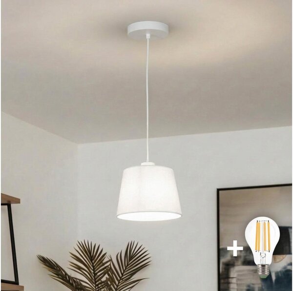 Brilagi - LED závesný luster na lanku CERIA 1xE27/40W/230V priemer 20,5 cm biela