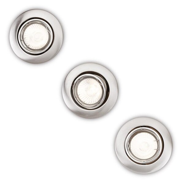 Philips 59243/17/E7 - SADA 3x Podhľadové svietidlo 1xGU10/50W/230V
