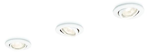Philips 59243/31/E7 - SADA 3x Podhľadové svietidlo ENIF 1xGU10/50W/230V
