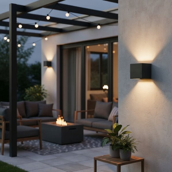 Ideal Lux - LED Vonkajšie nástenné svietidlo ATOM LED/12W/230V IP54 antracit