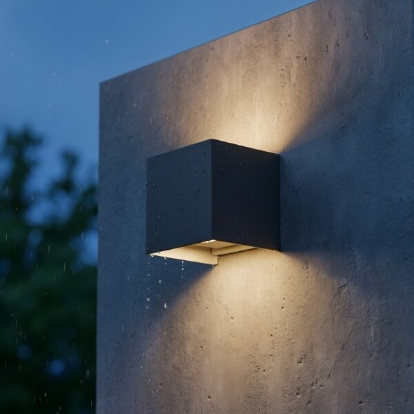 Ideal Lux - LED Vonkajšie nástenné svietidlo ATOM LED/12W/230V IP54 antracit