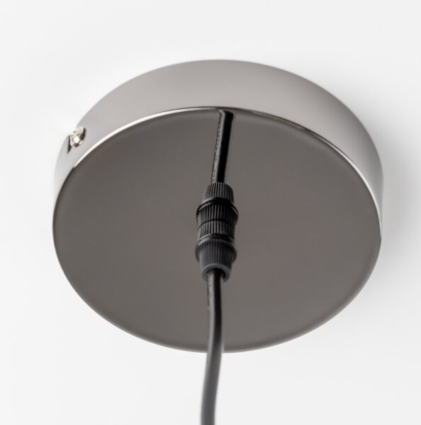 Brilagi - LED luster na lane MILLA 6xG9/3W/230V čierny chróm/dymové sklo