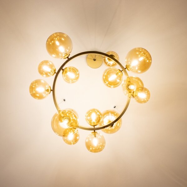 Brilagi - LED Luster na lanku MILLA 15xG9/3W/230V zlatá