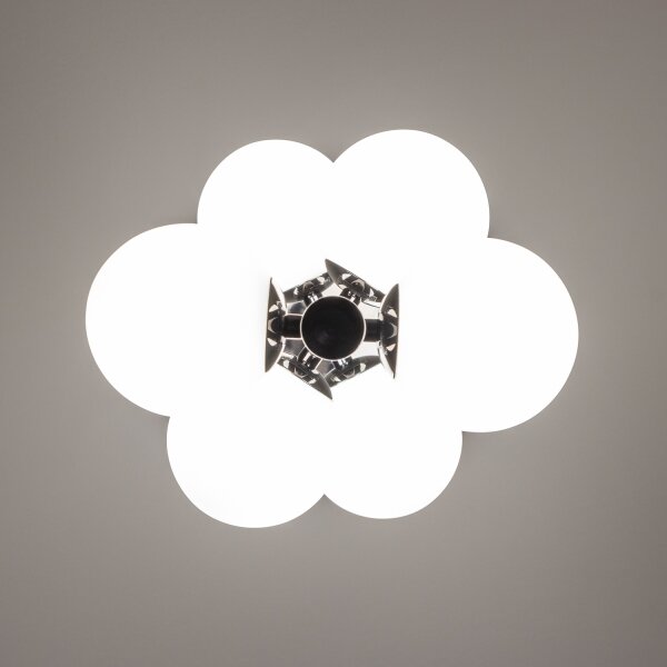 Brilagi - LED luster na lanku MILLA 6xG9/3W/230V čierny chróm/biela