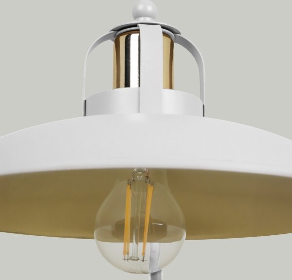 Brilagi - LED Stolná lampa FLAMENGO 1xE27/60W/230V biela