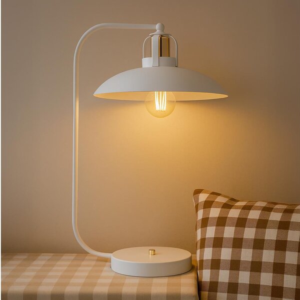 Brilagi - LED Stolná lampa FLAMENGO 1xE27/60W/230V biela
