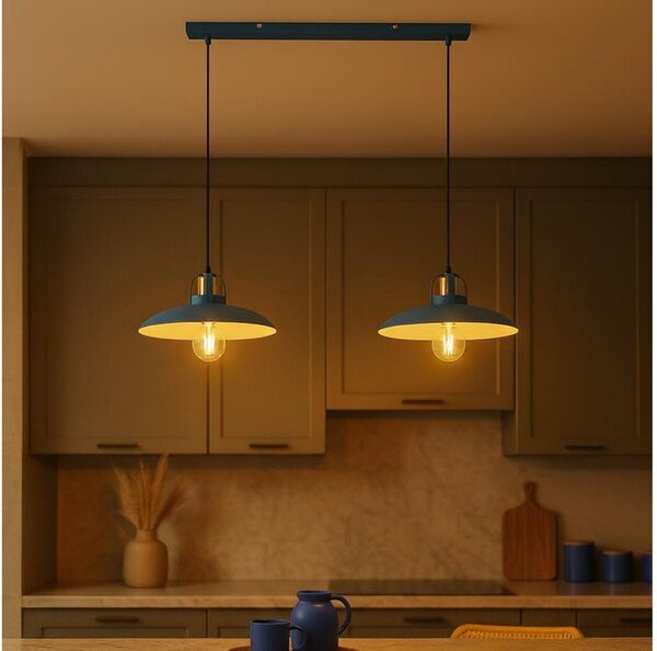 Brilagi - LED Luster na lanku FLAMENGO 2xE27/60W/230V modrá