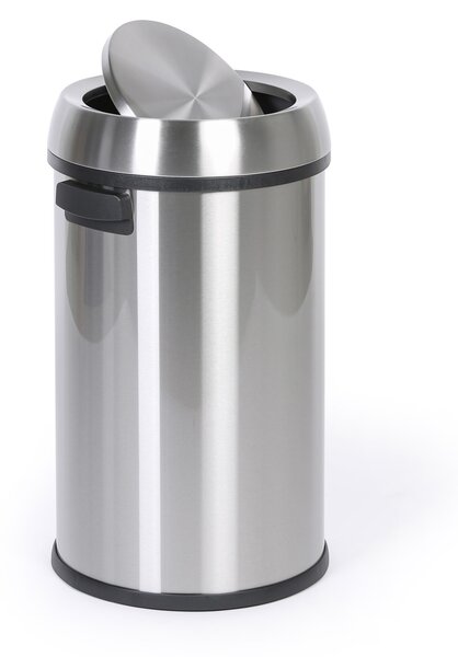 Odpadkový kôš, 65 l, nerez, výkyvné veko