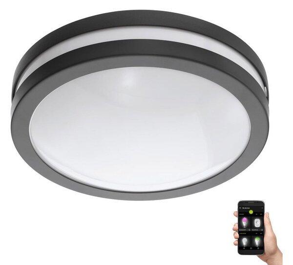 Eglo Eglo 33571 -LED Stmievateľné kúpeľňové svietidlo LOCANA-C LED/14W/230V IP44 čierna EG33571 + záruka 5 rokov zadarmo