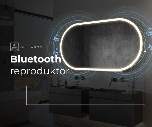 Oválne zrkadla LED do kupelne L230