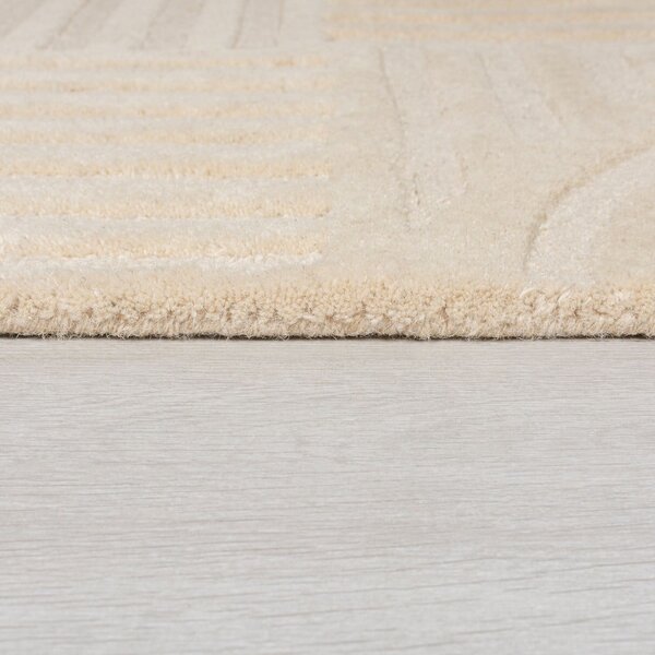 Béžový vlnený okrúhly koberec ø 160 cm Zen Garden - Flair Rugs