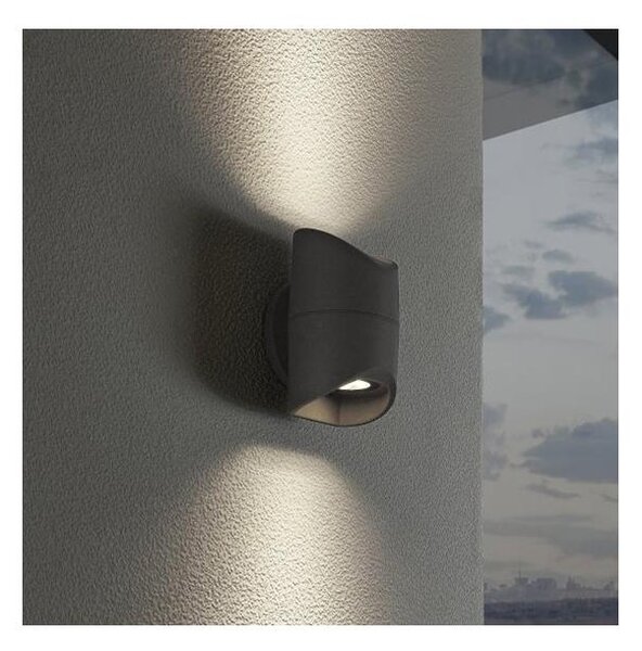 Eglo 95076 - Vonkajšie nástenné svietidlo ABRANTES 2xLED/6W/230V IP44