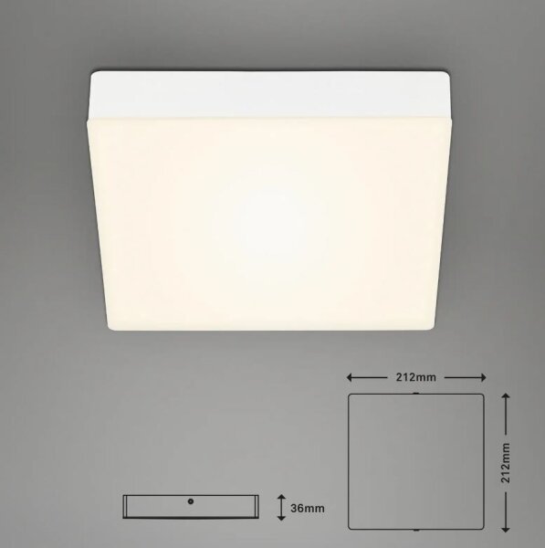 Briloner 7070-016 - LED Stropné svietidlo FLAME LED/16W/230V biela