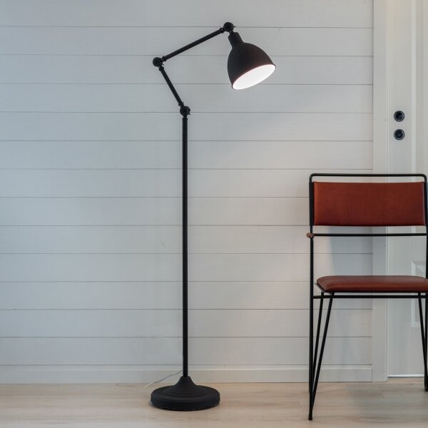 ByRydens 4100610-4007 - Stojacia lampa BAZAR 1xE27/5W/230V čierna
