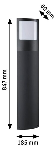 Paulmann 94515 - LED/8,5W IP44 Stmievateľné svietidlo na domové číslo PADEA 230V