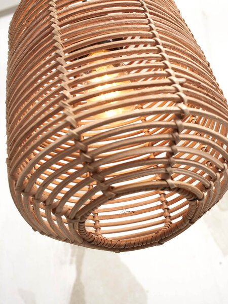 MUZZA Stropná lampa tanami 25 cm prírodná
