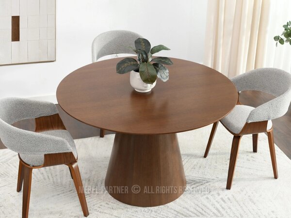 Okrúhly jedálenský stôl 120 cm DONIS - orech