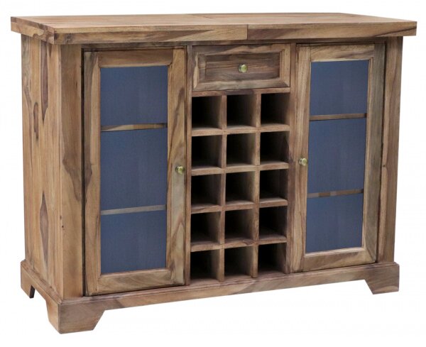 Barová skriňa 120x90x50 indický masív palisander
