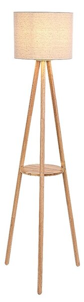 Rabalux 74108 stojacia lampa Trevia E27 | vypínač | béžová