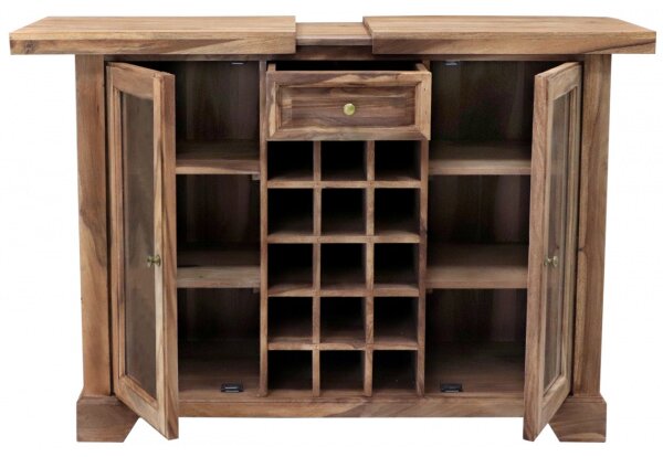 Barová skriňa 120x90x50 indický masív palisander