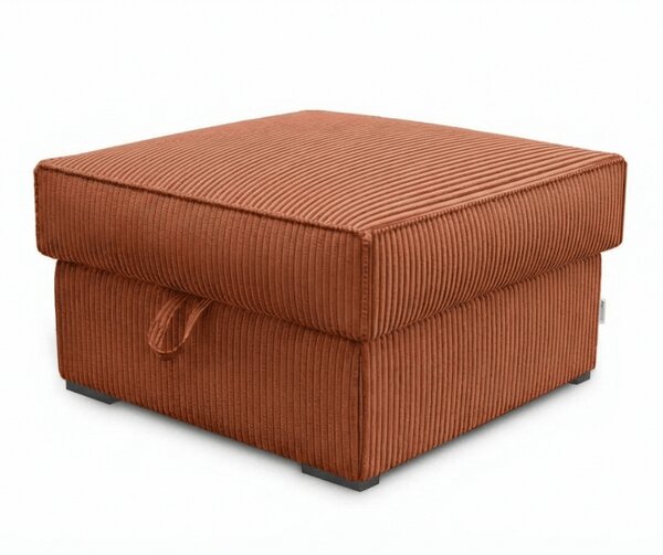 Terakotový taburet SMART COSARO s úložným priestorom 65x65 cm