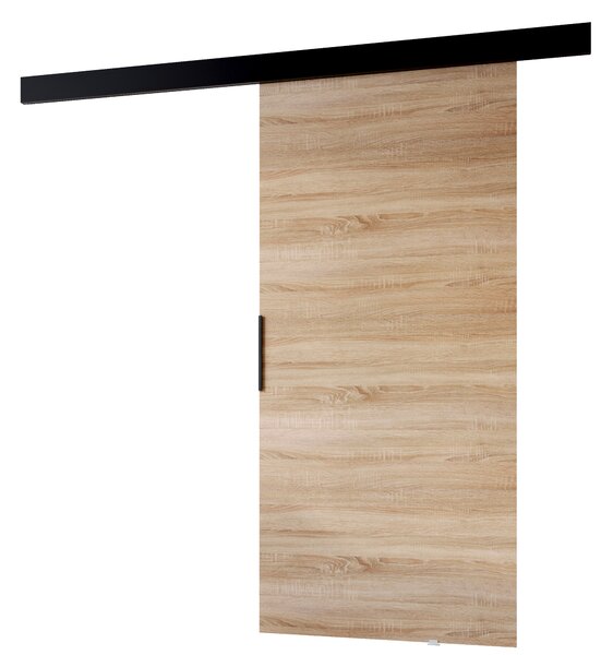 Posuvné dvere do interiéru BARRET 11 - 76 cm, dub sonoma / čierne