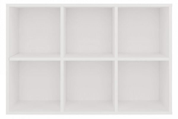 Policový diel 90x60 cm RAINIS 5 - biely