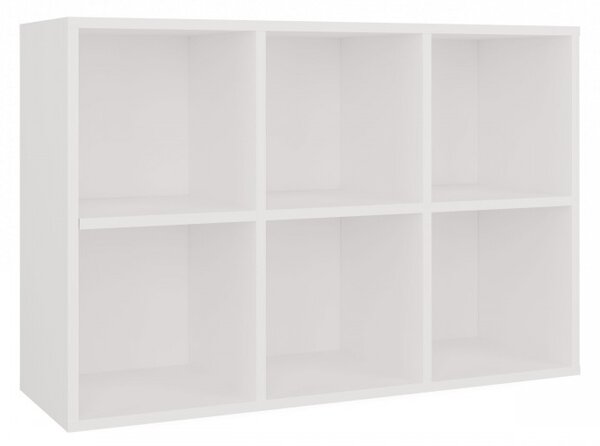Policový diel 90x60 cm RAINIS 5 - biely