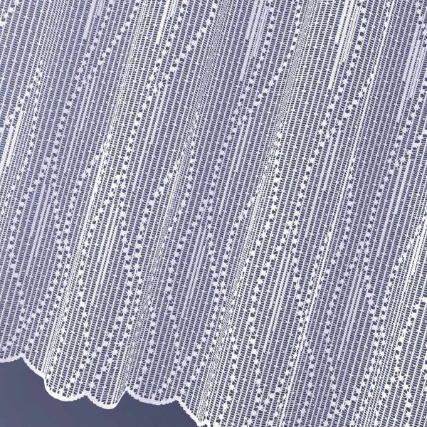 Záclona žakárová, Edison metráž, biela, výška 100 cm 100 cm