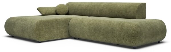 Rozkladacia rohová sedačka s úložným priestorom SURREY 1 - khaki, ľavý roh