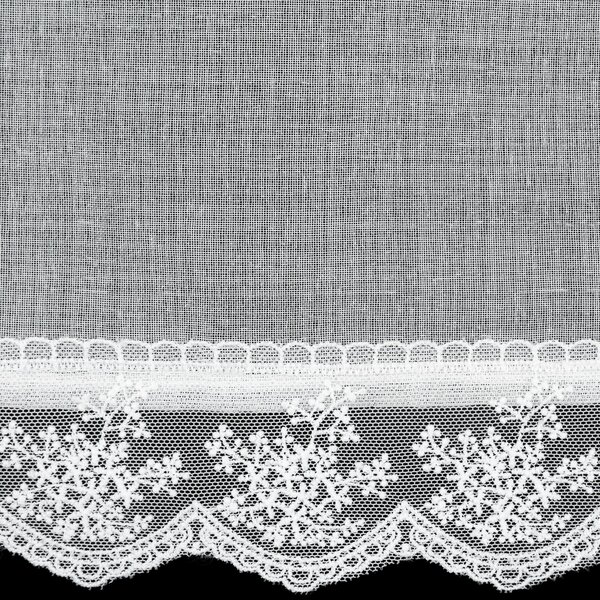 KRÁTKA ZÁCLONA NA KRÚŽKOCH SUZAN 350X140 CM BIELA