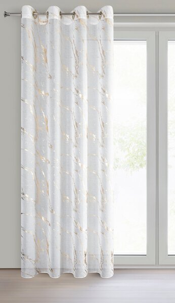 ZÁCLONA NA KRÚŽKOCH MOLLY1 140X250 CM VZOROVANÁ