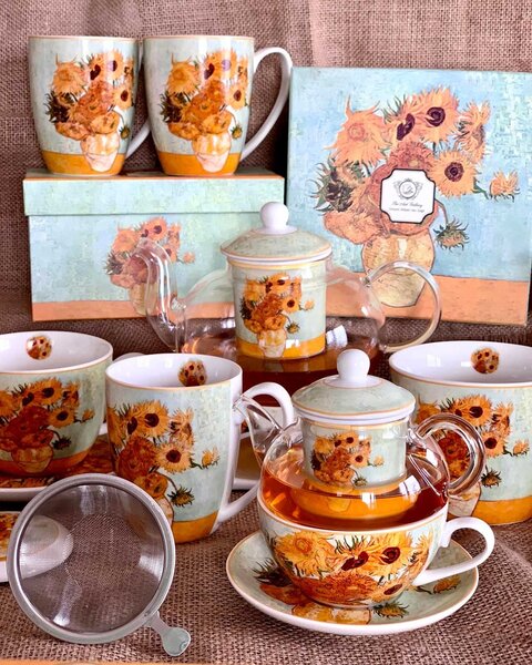 Porcelánový hrnček Van Gogh Sunflowers 350 ml
