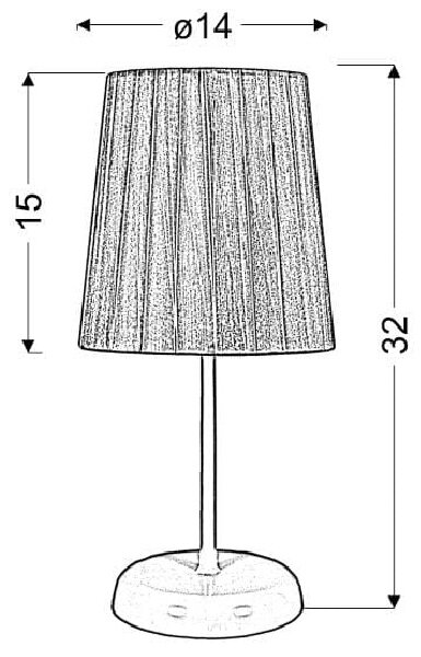 Moderná stolná lampa RIFASA - 1xE14, 40W, biela / červená