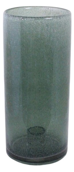 Zelený sklenený svietnik na úzku sviečku Elvira green - Ø 10*22 cm - Strömshaga