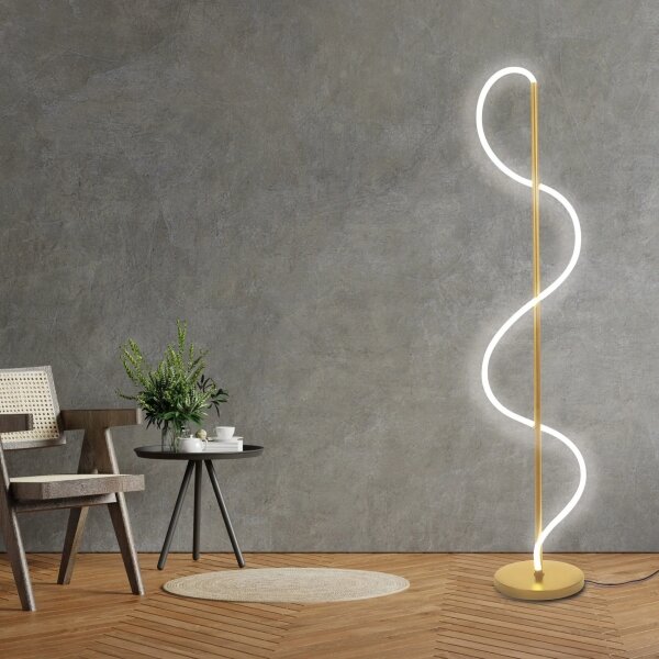 LED Stojacia lampa EMMA LED/24W/230V zlatá