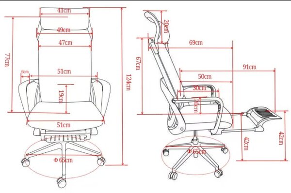 Ergonomická kancelárska stolička Liftor Orca, čierna