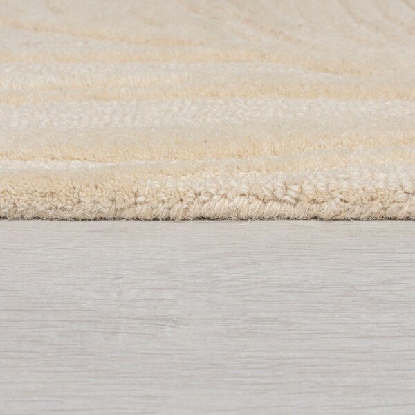 Béžový vlnený koberec behúň 60x230 cm Lino Leaf – Flair Rugs