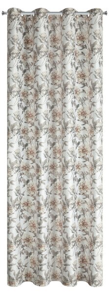 ZATEMŇOVACÍ ZÁVES NA KRÚŽKOCH BEVERLY 140X250 CM KVETY