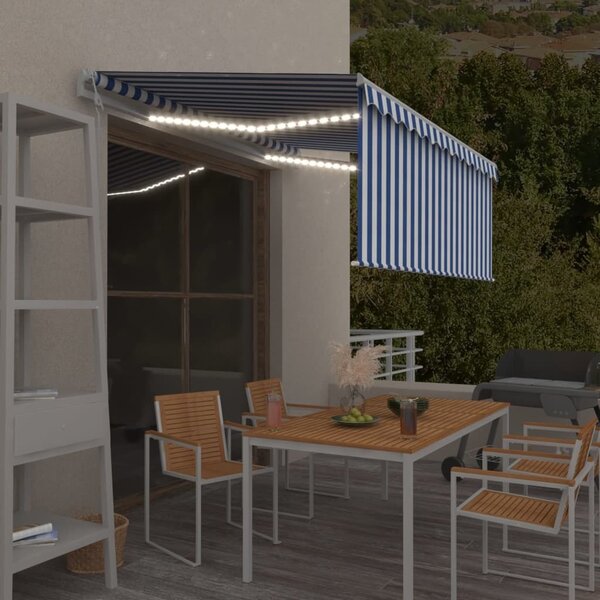 Maison Exclusive – Elektrická markíza s LED osvetlením a senzorom, rozmery 3 x 2,5 m