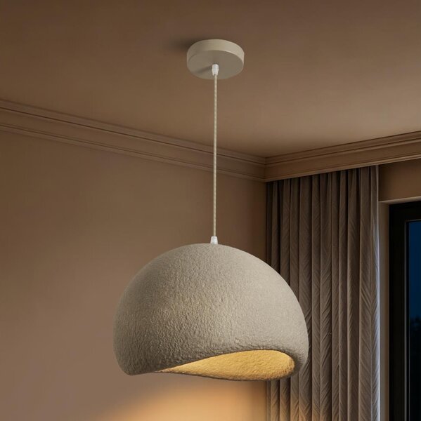 BRILAGI - Závesné svietidlo na lanku WABI SABI 1xE27/60W/230V pr. 40 cm béžová
