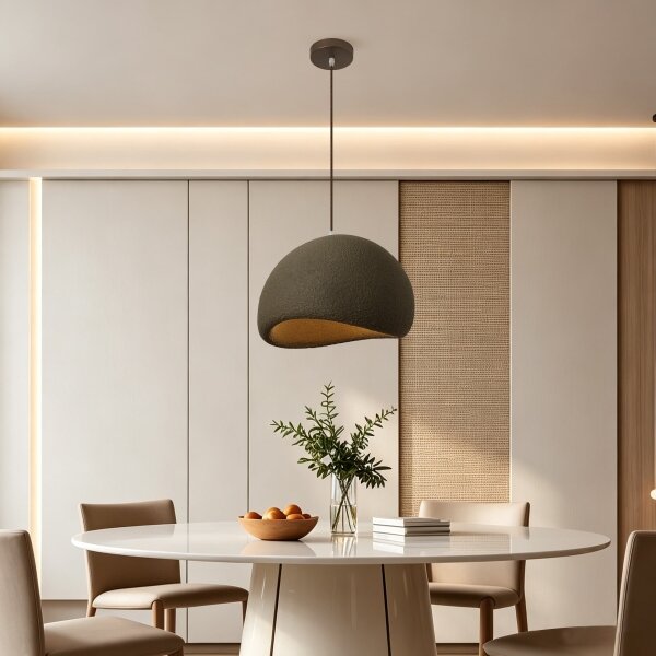 BRILAGI - Závesné svietidlo na lanku WABI SABI 1xE27/60W/230V pr. 40 cm hnedá