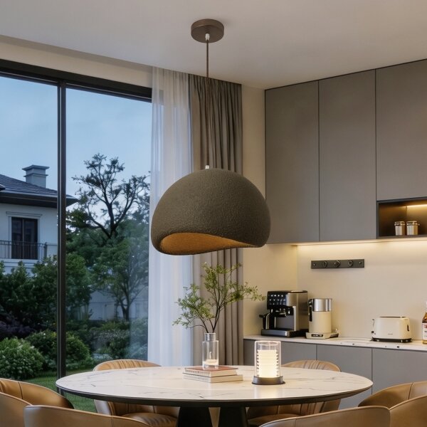 BRILAGI - Závesné svietidlo na lanku WABI SABI 1xE27/60W/230V pr. 40 cm hnedá