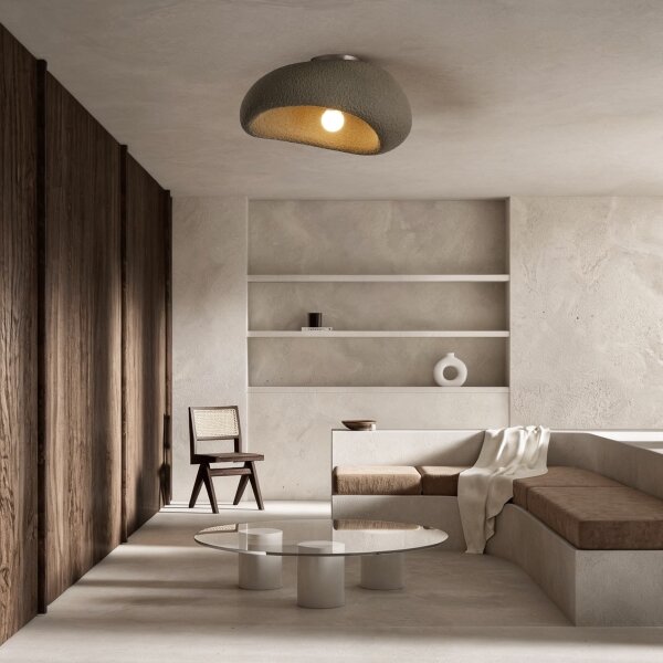 BRILAGI - Stropné svietidlo WABI SABI 1xE27/60W/230V priemer 40 cm hnedé