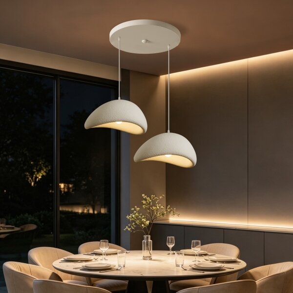 BRILAGI - Luster na lanku WABI SABI 2xE27/60W/230V biela