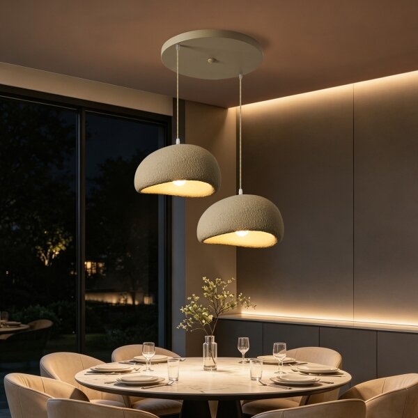 BRILAGI - Závesný luster WABI SABI na lane 2xE27/60W/230V biela