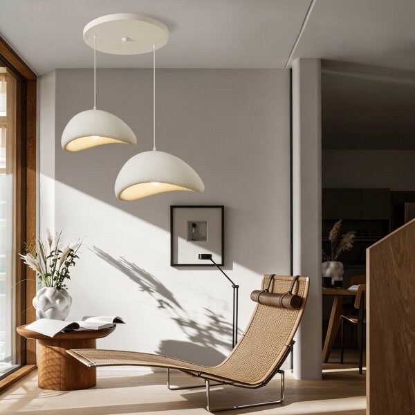 BRILAGI - Závesný luster na lanku WABI SABI 2xE27/60W/230V biela