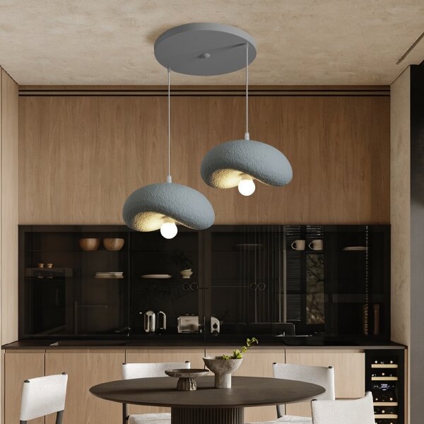 BRILAGI - Závesný luster na lanku WABI SABI 2xE27/60W/230V sivá