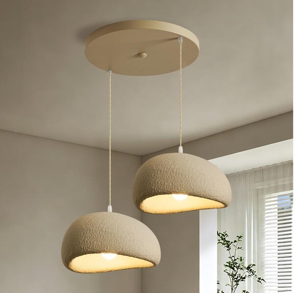 BRILAGI - Závesný luster WABI SABI na lane 2xE27/60W/230V biela